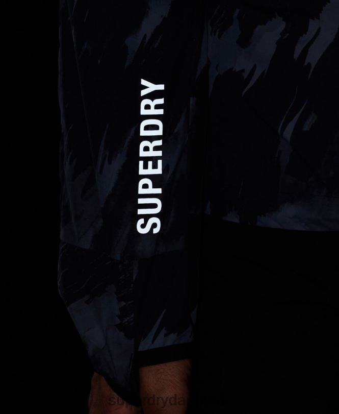 Superdry mørkegrå Mænd tøj løbejakke 868VH5366
