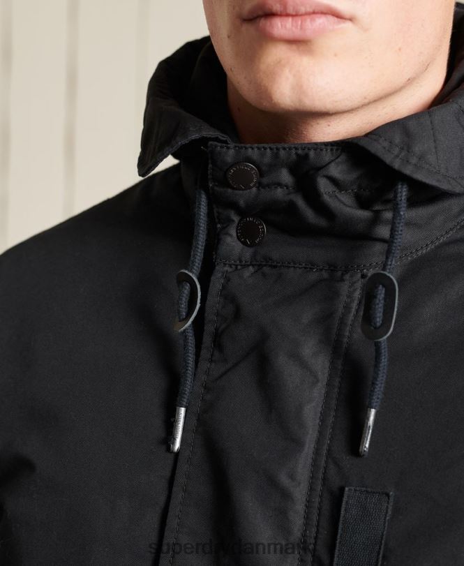 Superdry mørkegrå Mænd tøj militær fiskehale parka 868VH4687