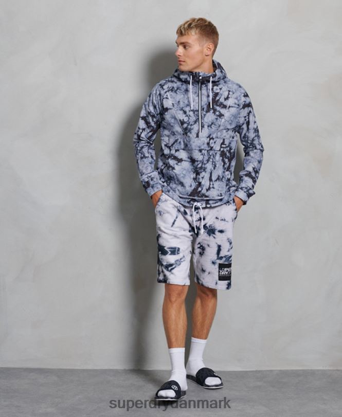Superdry mørkegrå Mænd tøj overheadjakke i kontrast 868VH1182