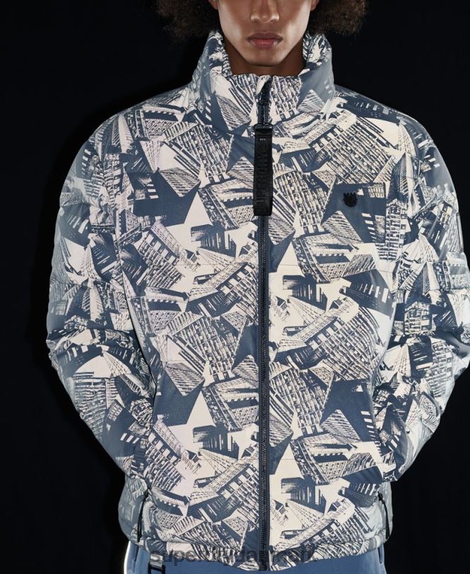 Superdry mørkegrå Mænd tøj overskydende reflekterende dunjakke 868VH4780