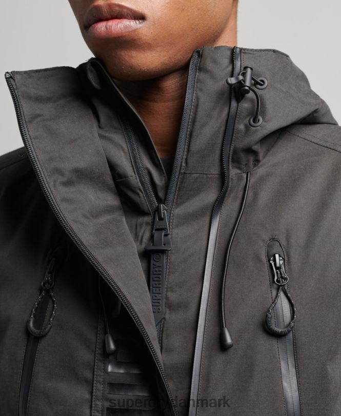 Superdry mørkegrå Mænd tøj ultimativ microfiber sd vindjakke 868VH1188
