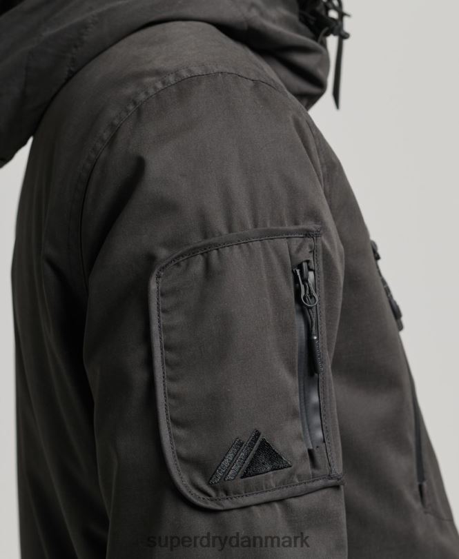 Superdry mørkegrå Mænd tøj ultimativ microfiber sd vindjakke 868VH1188