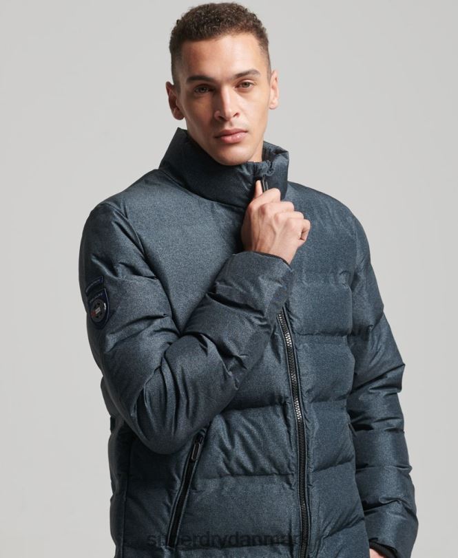 Superdry mørkegrå Mænd tøj ultimativ radar quilt jakke 868VH4562
