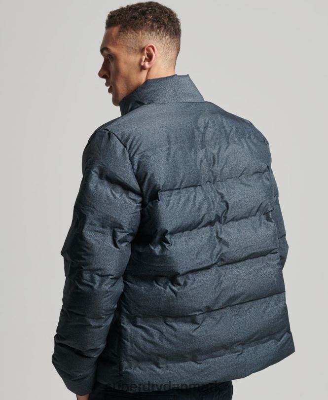 Superdry mørkegrå Mænd tøj ultimativ radar quilt jakke 868VH4562