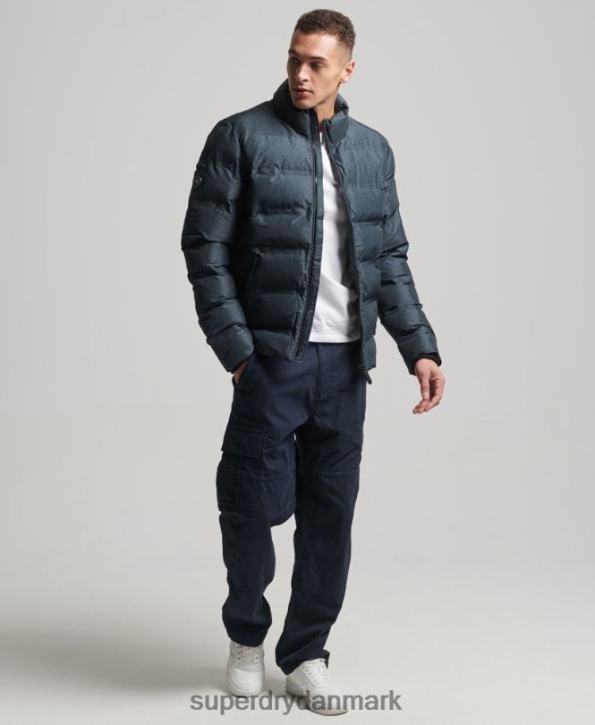 Superdry mørkegrå Mænd tøj ultimativ radar quilt jakke 868VH4562