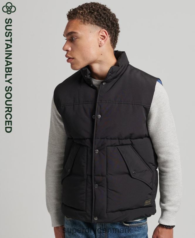 Superdry mørkegrå Mænd tøj vintage bjerggylle 868VH4528