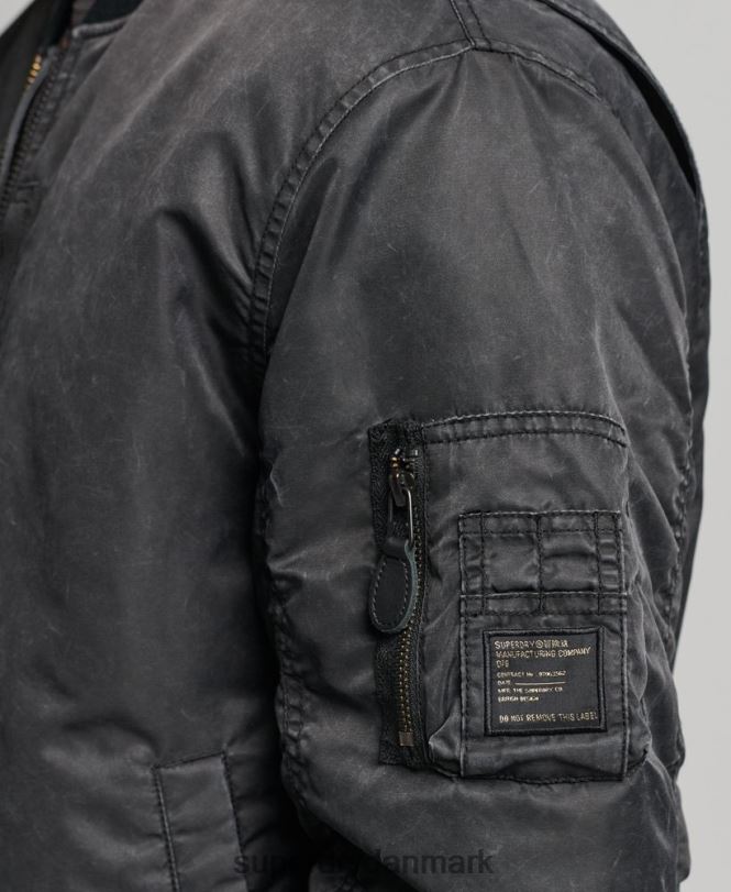 Superdry mørkegrå Mænd tøj vintage ma1 bomberjakke 868VH4647