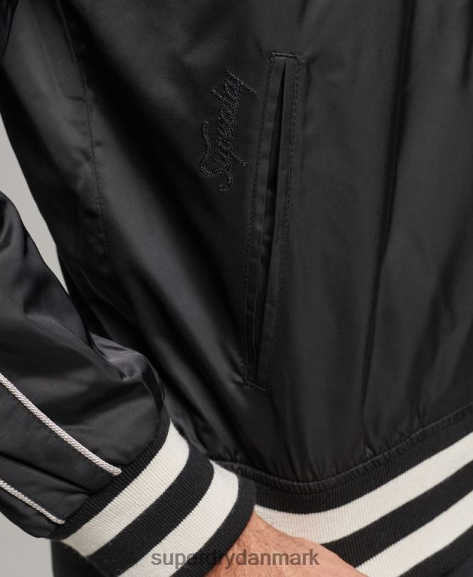 Superdry mørkegrå Mænd tøj vintage sukajan bomberjakke 868VH4459
