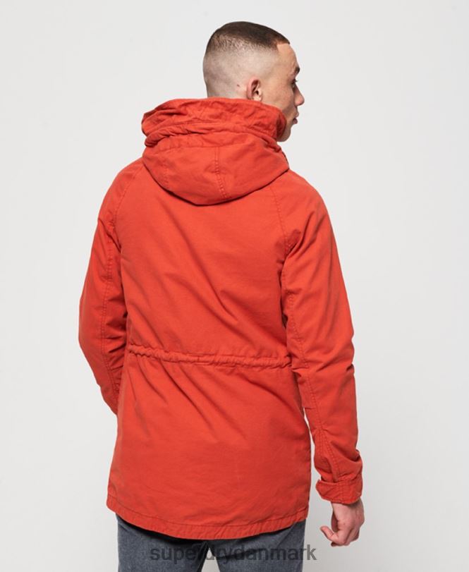 Superdry orange Mænd tøj aviator rookie parkajakke 868VH1202