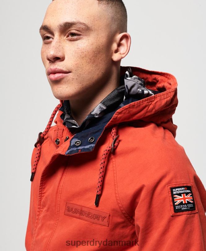 Superdry orange Mænd tøj aviator rookie parkajakke 868VH1202