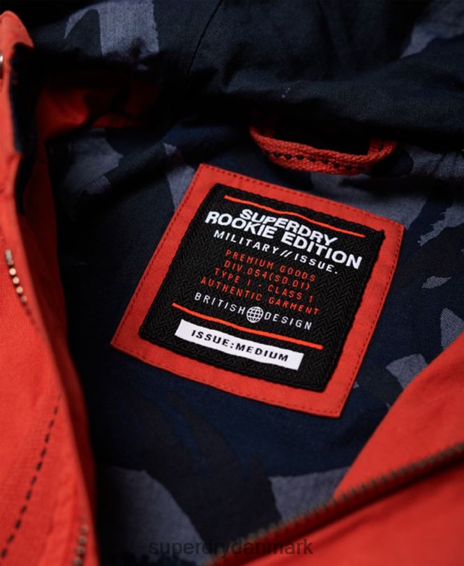 Superdry orange Mænd tøj aviator rookie parkajakke 868VH1202