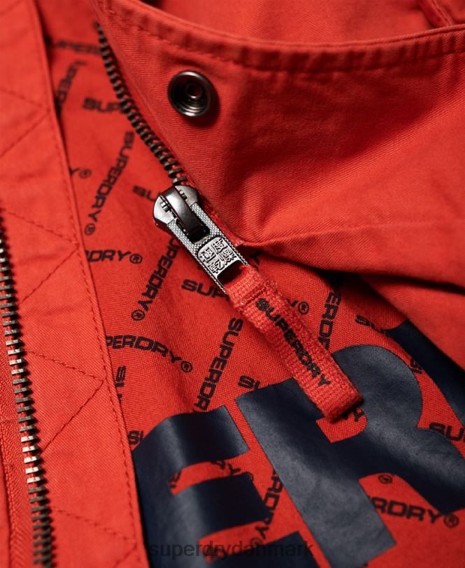 Superdry orange Mænd tøj aviator rookie parkajakke 868VH1202