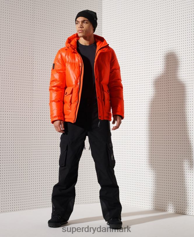 Superdry orange Mænd tøj bjerg dun redningsjakke 868VH4601