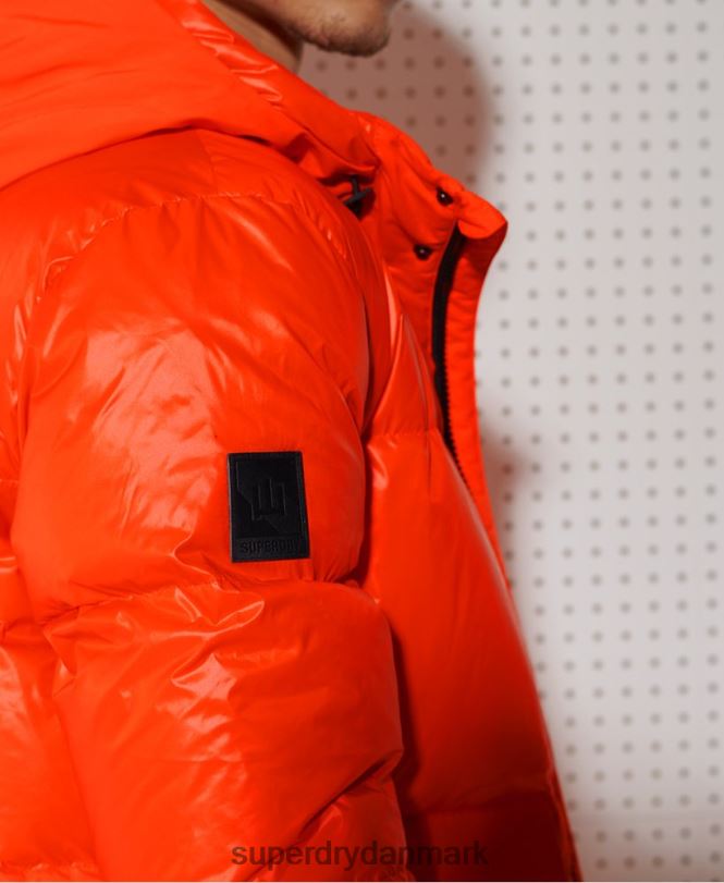 Superdry orange Mænd tøj bjerg dun redningsjakke 868VH4601