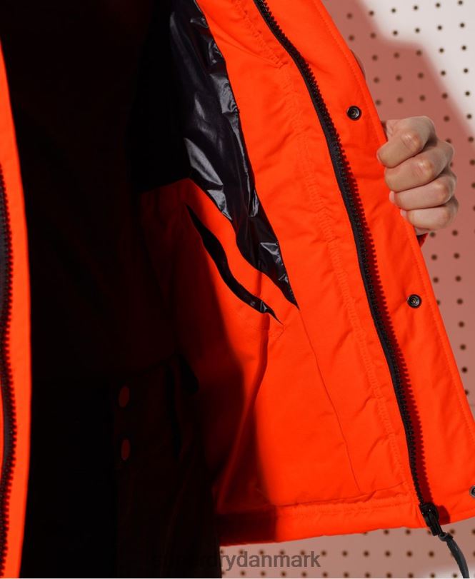 Superdry orange Mænd tøj bjerg dun redningsjakke 868VH4601