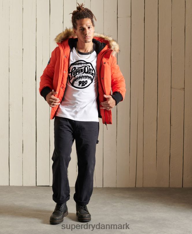 Superdry orange Mænd tøj everest bomber jakke 868VH4749