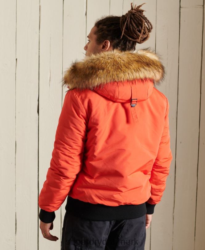 Superdry orange Mænd tøj everest bomber jakke 868VH4749