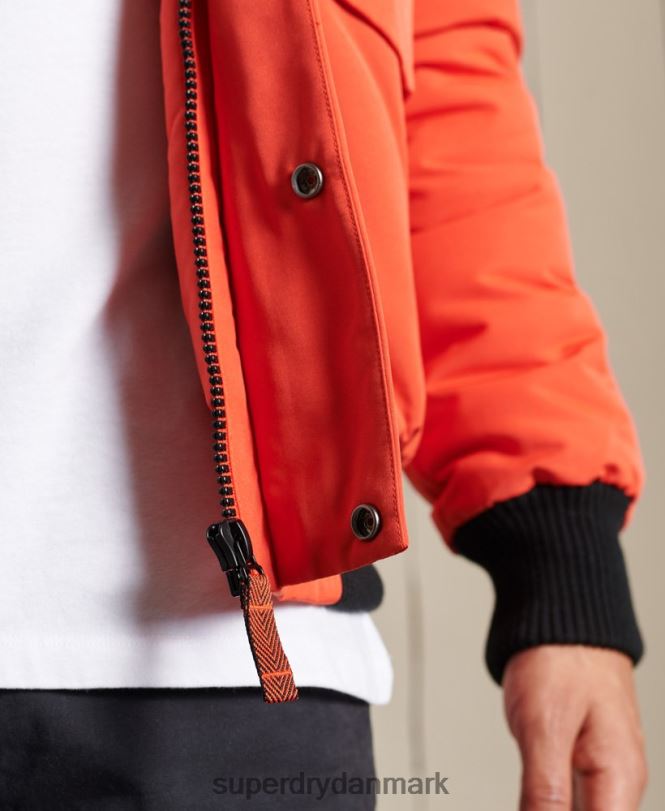 Superdry orange Mænd tøj everest bomber jakke 868VH4749