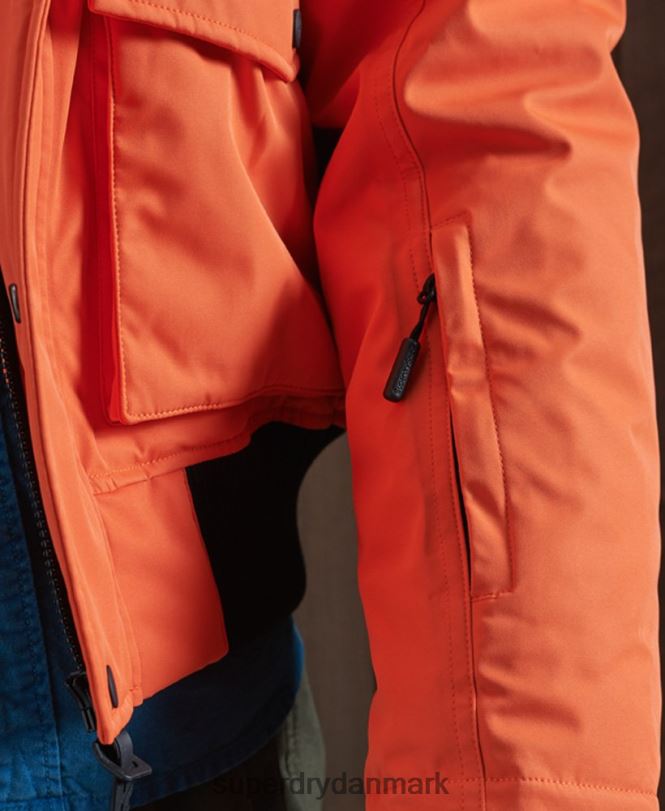 Superdry orange Mænd tøj everest snebomberjakke med dun 868VH1194