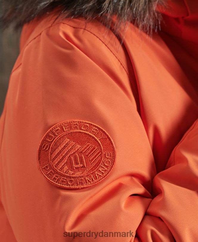 Superdry orange Mænd tøj everest snebomberjakke med dun 868VH1194
