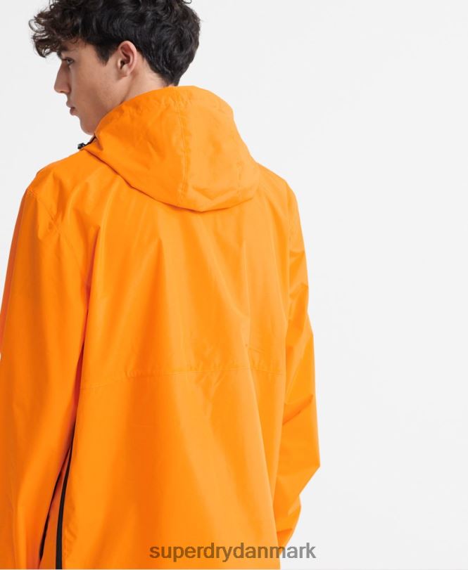 Superdry orange Mænd tøj packaway casual cagoule jakke 868VH4713