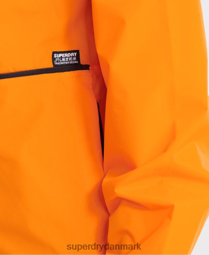 Superdry orange Mænd tøj packaway casual cagoule jakke 868VH4713