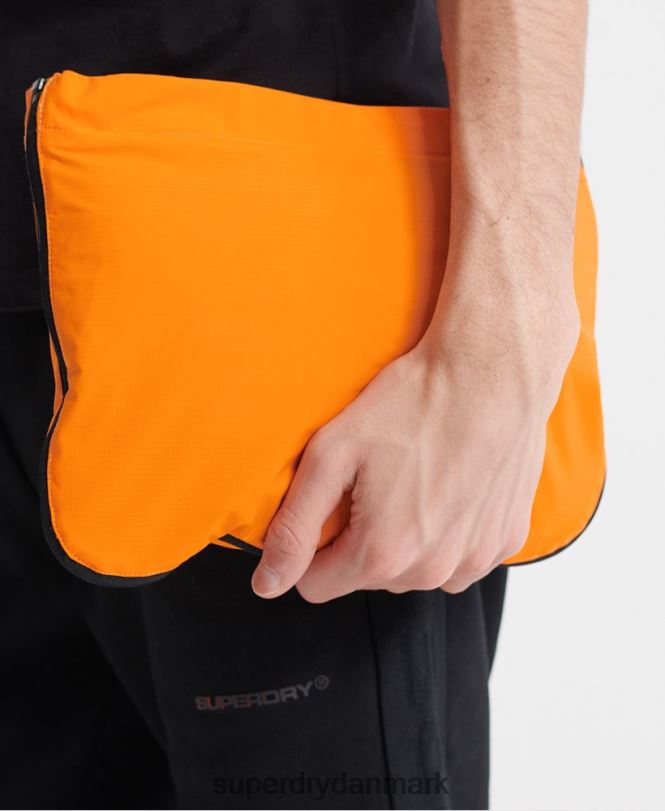 Superdry orange Mænd tøj packaway casual cagoule jakke 868VH4713