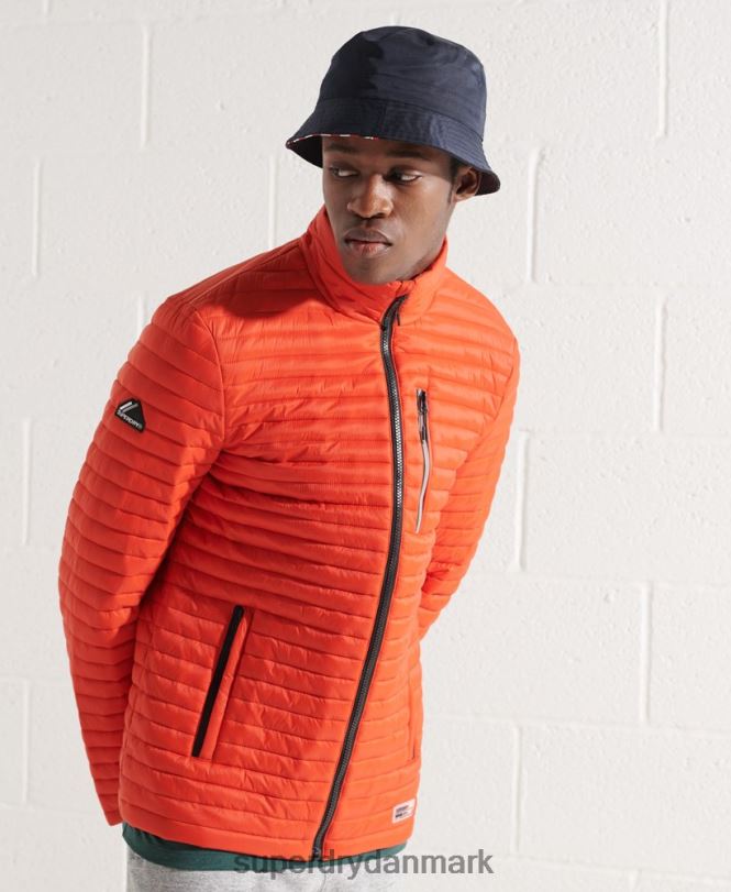 Superdry orange Mænd tøj packaway fuji-jakke uden hætte 868VH1190