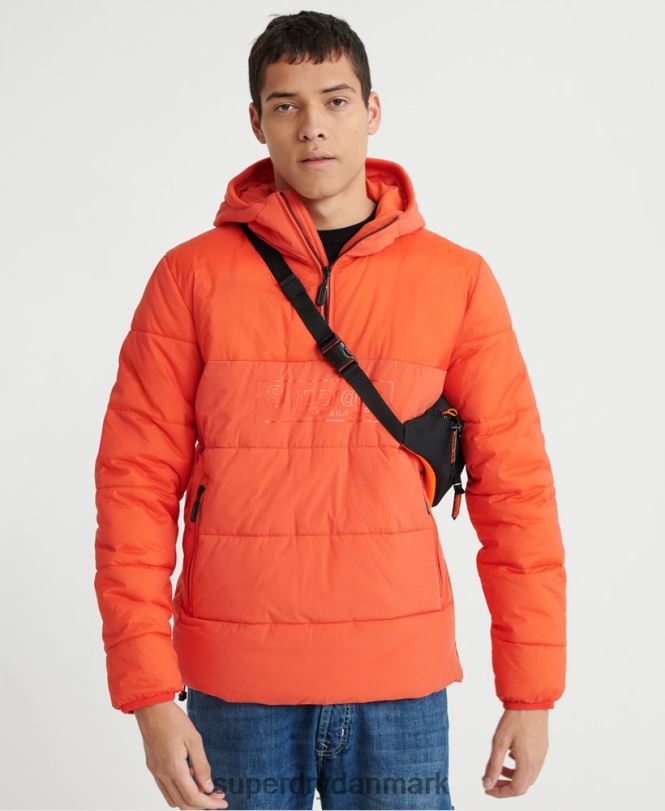 Superdry orange Mænd tøj polstret afslappet jakke 868VH4755