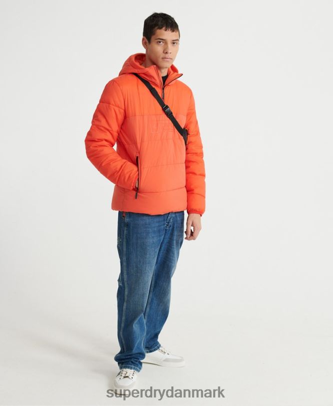 Superdry orange Mænd tøj polstret afslappet jakke 868VH4755