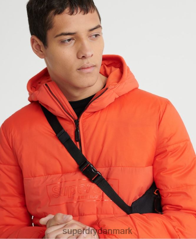 Superdry orange Mænd tøj polstret afslappet jakke 868VH4755