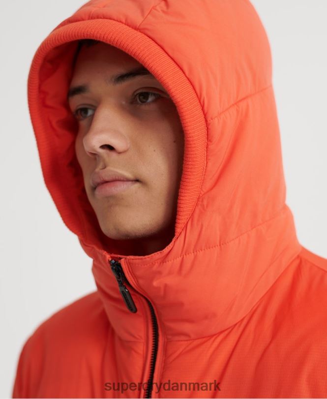 Superdry orange Mænd tøj polstret afslappet jakke 868VH4755