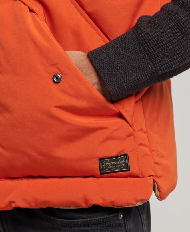 Superdry orange Mænd tøj vintage bjerggylle 868VH4439