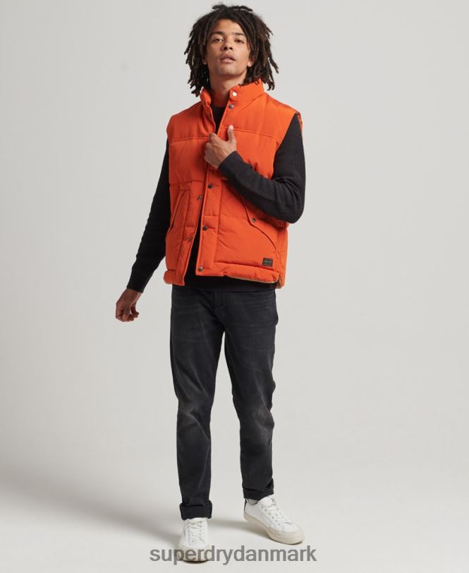 Superdry orange Mænd tøj vintage bjerggylle 868VH4439