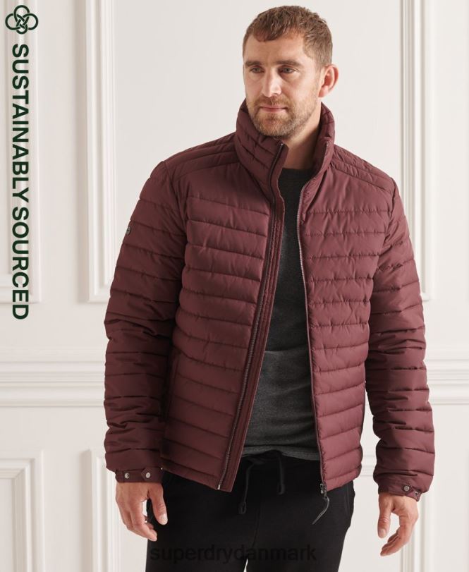 Superdry rød Mænd tøj Studios Fuji-jakke uden hætte 868VH1154