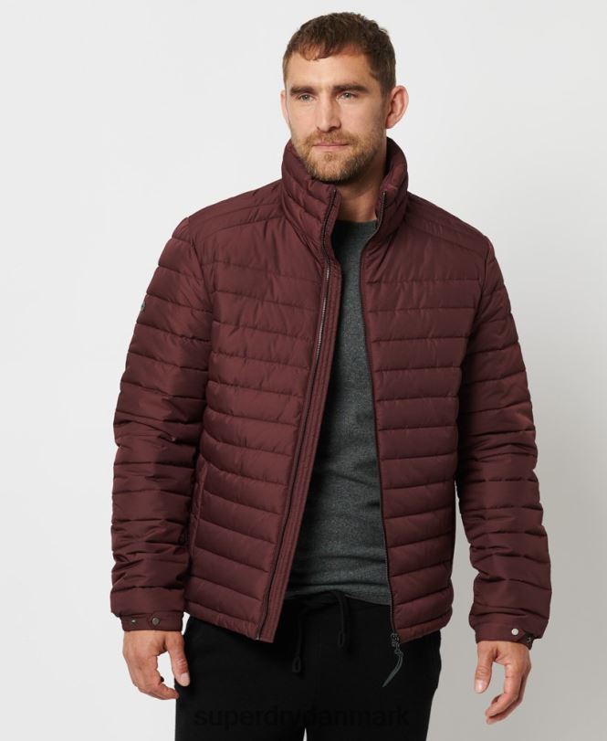 Superdry rød Mænd tøj Studios Fuji-jakke uden hætte 868VH1154