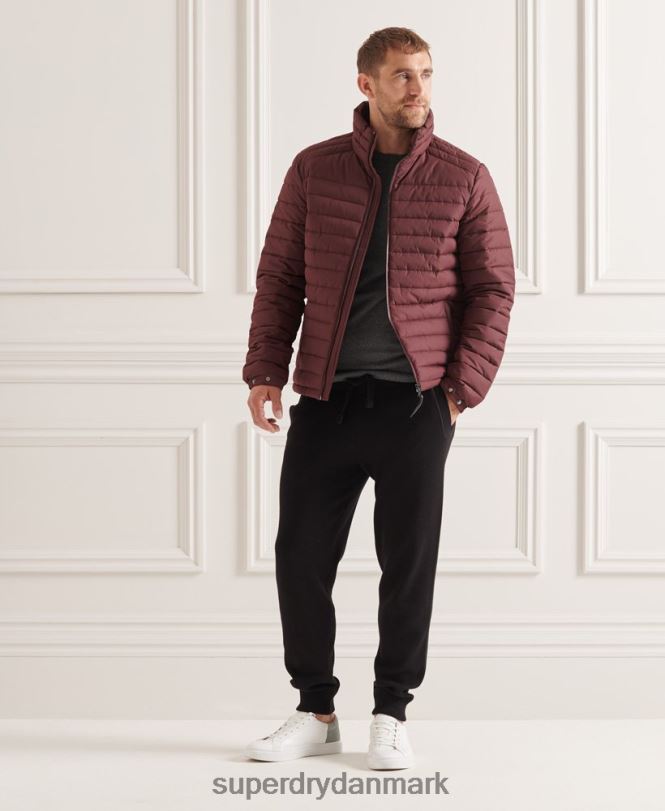 Superdry rød Mænd tøj Studios Fuji-jakke uden hætte 868VH1154