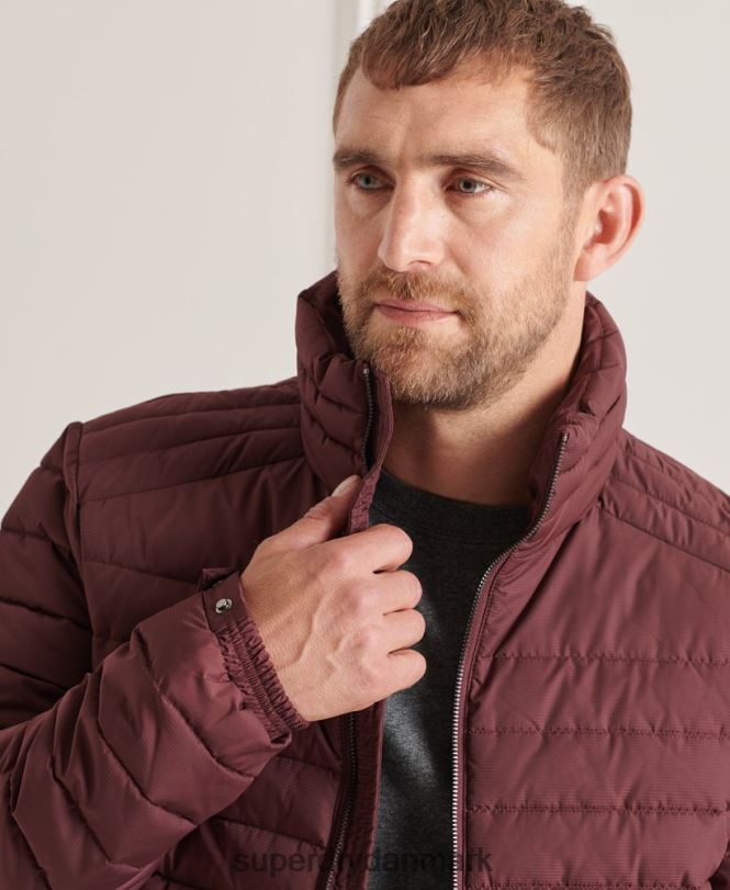 Superdry rød Mænd tøj Studios Fuji-jakke uden hætte 868VH1154