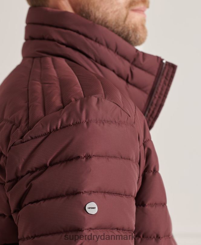 Superdry rød Mænd tøj Studios Fuji-jakke uden hætte 868VH1154