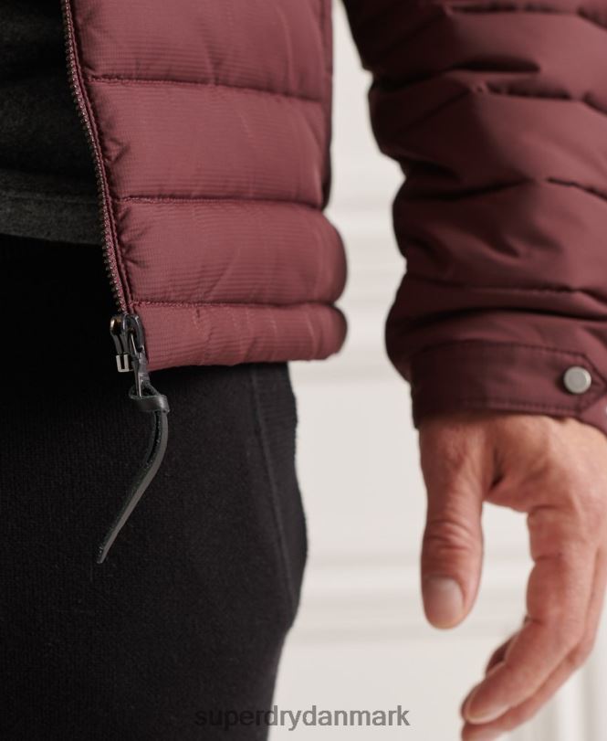 Superdry rød Mænd tøj Studios Fuji-jakke uden hætte 868VH1154
