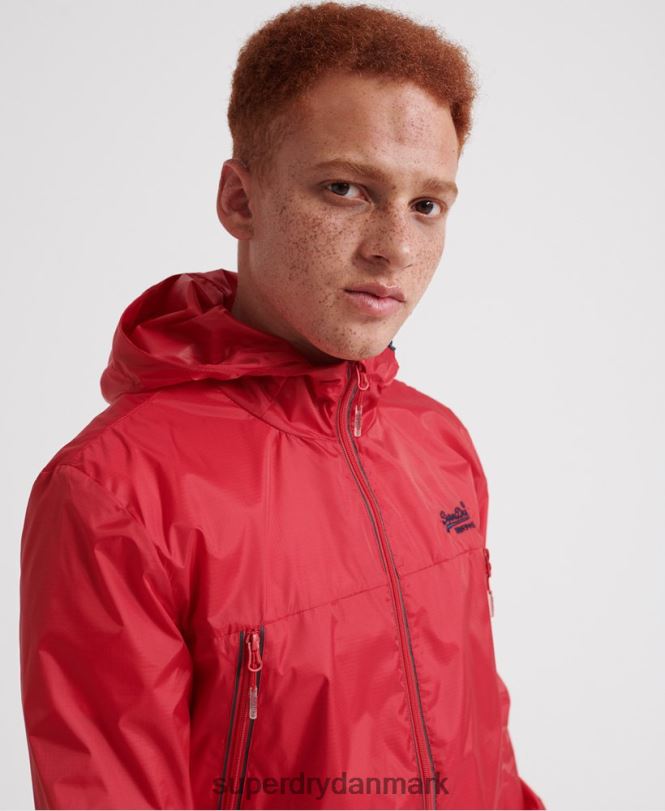 Superdry rød Mænd tøj offshore pakbar cagoule 868VH1186