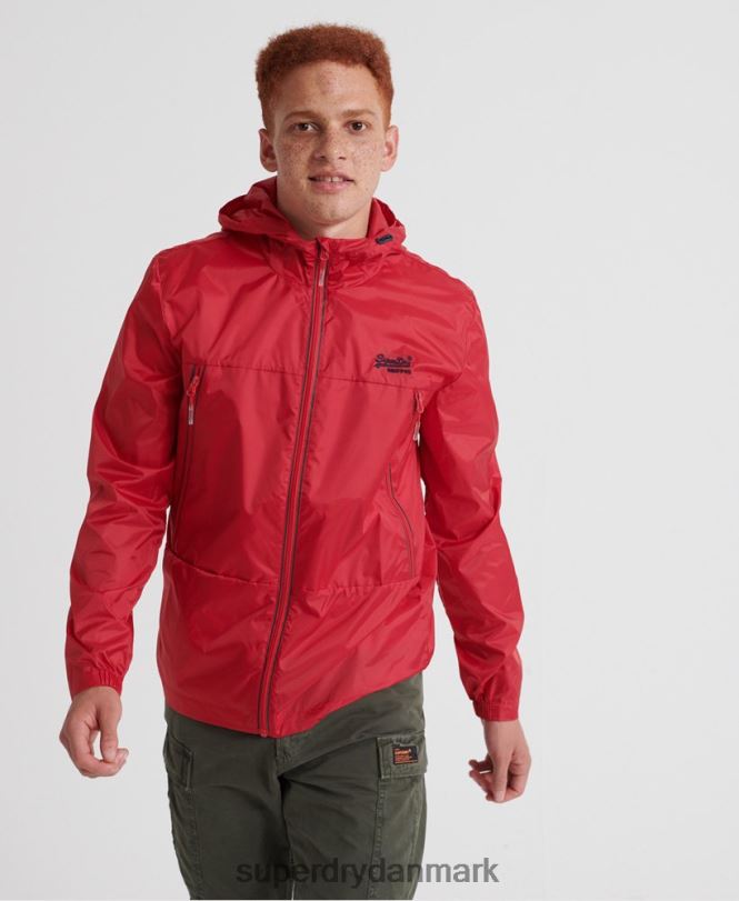 Superdry rød Mænd tøj offshore pakbar cagoule 868VH1186