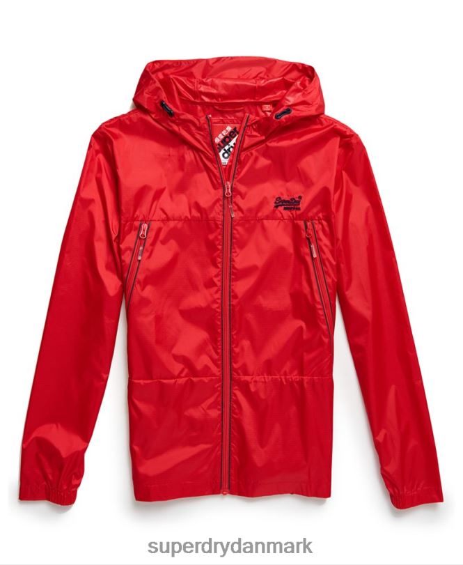 Superdry rød Mænd tøj offshore pakbar cagoule 868VH1186