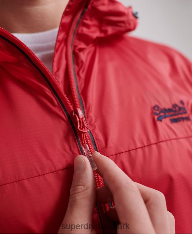 Superdry rød Mænd tøj offshore pakbar cagoule 868VH1186