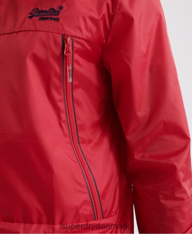 Superdry rød Mænd tøj offshore pakbar cagoule 868VH1186