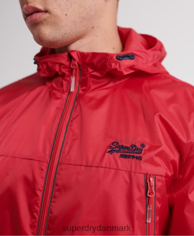 Superdry rød Mænd tøj offshore pakbar cagoule 868VH1186