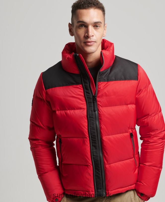 Superdry rød Mænd tøj sportstyle kode dunjakke 868VH4555