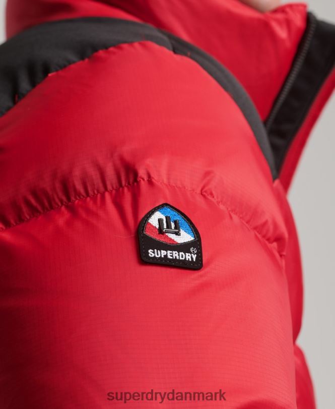 Superdry rød Mænd tøj sportstyle kode dunjakke 868VH4555