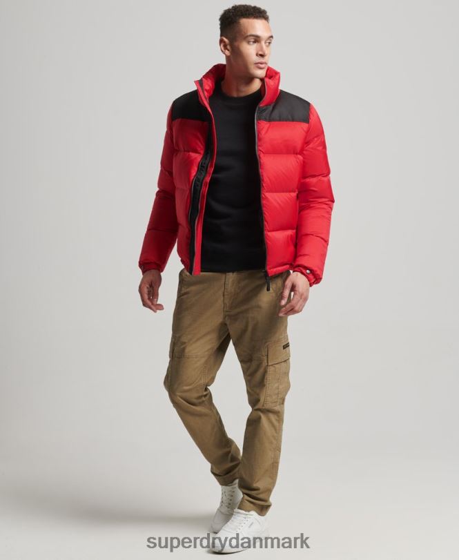 Superdry rød Mænd tøj sportstyle kode dunjakke 868VH4555