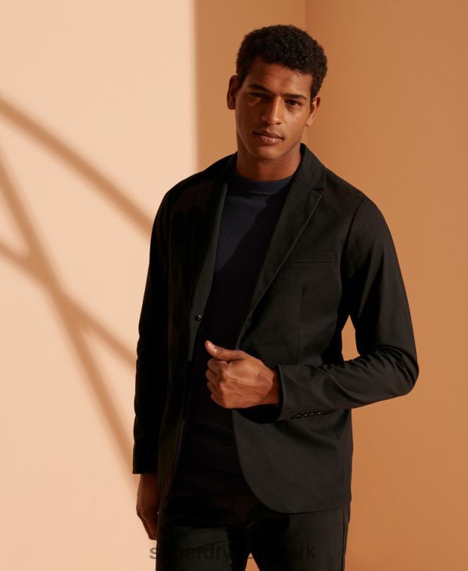 Superdry sort Mænd tøj limited edition blazer i bomuld 868VH1173